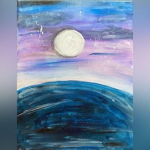 moon sunset painting🌙